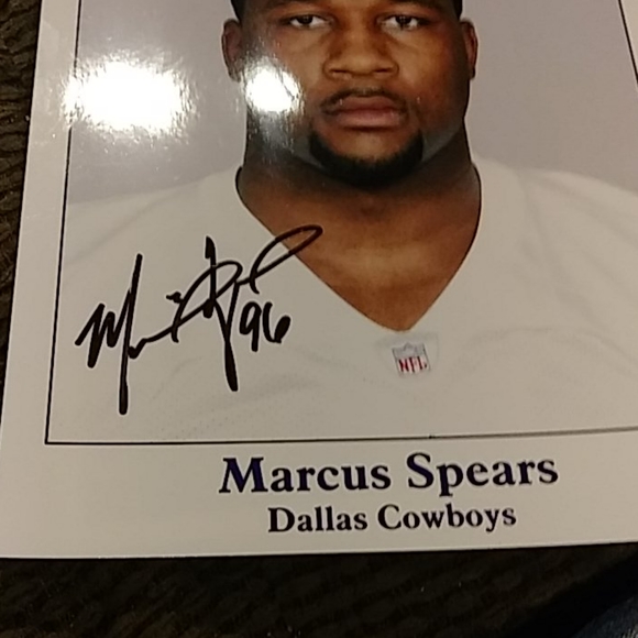 Marcus Spears #96 signed photo Dallas Cowboys - Picture 3 of 5